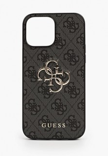 Чехол для iPhone Guess 13 Pro Max, PU 4G Big metal logo Hard Grey