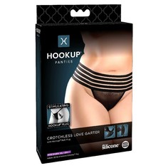 Необычные трусики Hookup Panties Crotchless Love Garter - Fits Size XL-XXL Pipedream