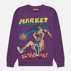 Мужская толстовка MARKET Slam Dunk Sketch Crew Neck, цвет фиолетовый