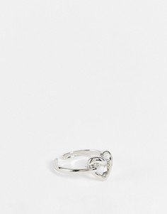 Серебристое кольцо с сердечком SVNX-Серебристый
