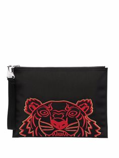 Kenzo клатч с вышивкой Tiger