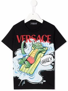 Versace Kids футболка с логотипом