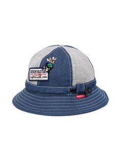 Miki House шляпа с вышитым логотипом