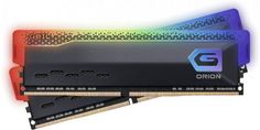 Модуль памяти DDR4 32GB (2*16GB) Geil GOSG432GB3200C22DC Orion Black RGB PC4-25600 3200MHz CL22 1.2V titanium gray