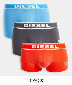 Набор из 3 боксеров-брифов оранжевого/серого/голубого цветов Diesel-Разноцветный