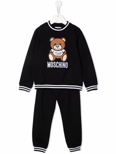 Moschino Kids спортивный костюм с принтом