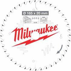 Пильный диск по дереву для циркулярной пилы Milwaukee