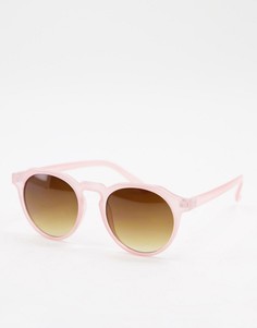 Круглые солнцезащитные очки розового цвета AJ Morgan-Розовый цвет