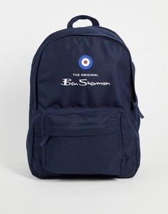 Темно-синий рюкзак с логотипом-надписью Ben Sherman