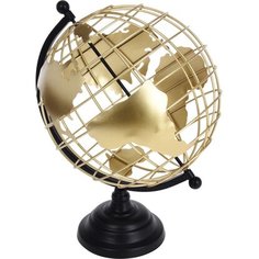 Статуэтка глобус золото 28x35 см Без бренда