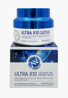 Крем для лица Enough Ultra X10 Collagen Pro Marine Cream Увлажняющий с коллагеном, 50 г