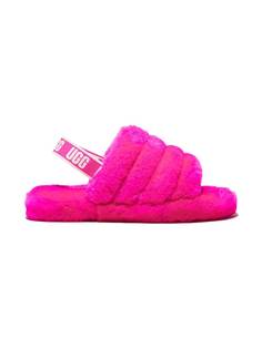 UGG Kids сандалии Fluff Yeah из овчины