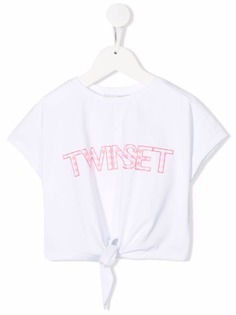 TWINSET Kids футболка с логотипом