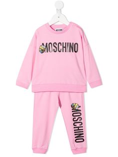 Moschino Kids спортивный костюм Minion с логотипом