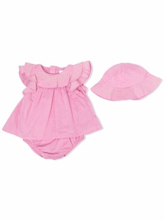 Chloé Kids комплект из платья и панамы с оборками