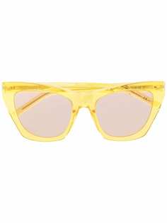 Saint Laurent Eyewear солнцезащитные очки в прозрачной оправе
