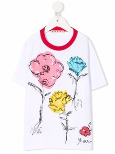 Marni Kids футболка с логотипом