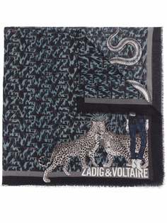 Zadig&Voltaire шарф Grace с логотипом
