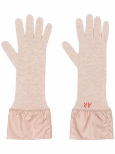 Antonella Rizza перчатки с вышитым логотипом