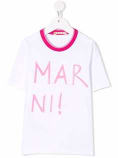 Marni Kids футболка с логотипом