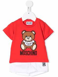 Moschino Kids спортивный костюм с принтом