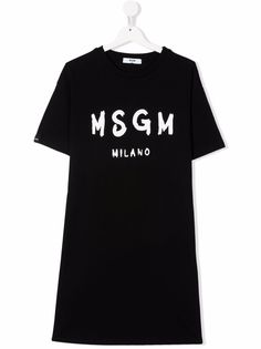 MSGM Kids платье-футболка с логотипом