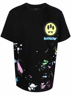BARROW paint-print short-sleeve T-shirt