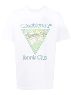 Casablanca футболка с принтом Tennis Club