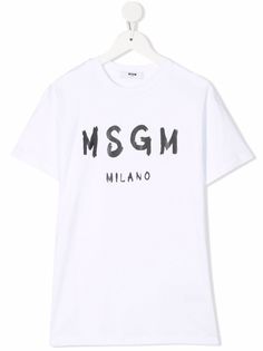 MSGM Kids платье-футболка с логотипом