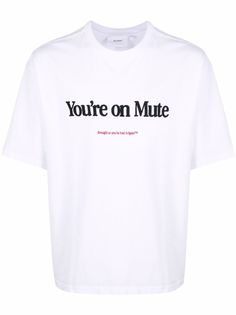 Axel Arigato футболка с принтом Youre on Mute