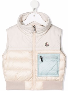 Moncler Enfant дутый жилет со вставками