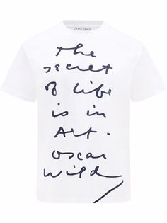 JW Anderson OSCAR WILDE CAPSULE: QUOTE RELAXED FIT T-SHIRT