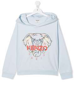 Kenzo Kids худи с вышивкой Elephant