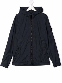 Stone Island Junior куртка с нашивкой-логотипом