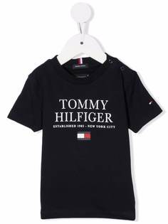 Tommy Hilfiger Junior футболка из органического хлопка с логотипом