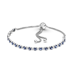 Браслет с регулируемой застежкой Blue and Clear Sparkle Pandora