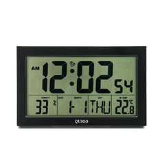 Часы электронные с будильником, календарём, термометром и гигрометром 12.4х20.1 см NO Brand