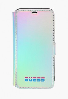 Чехол для iPhone Guess 11 Pro, Iridescent Booktype PU Silver