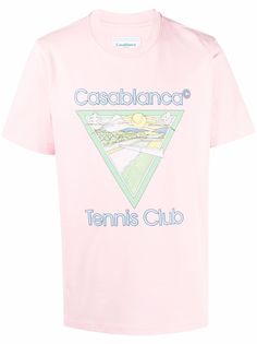 Casablanca футболка Tennis Club из органического хлопка