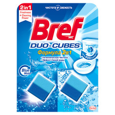 Подвески, стикеры,таблетки и т.д. для унитаза таблетка для бачка BREF Duo-Cubes 2в1 2шт 50г