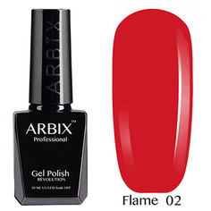 Arbix, Гель-лак Flame №02, Красная шапочка