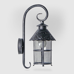 Светильник настенный Amber Lamp 8732А садовый, черное серебро