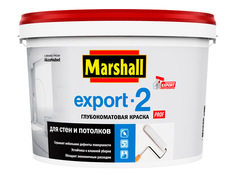 Краски для стен и потолков краска в/д MARSHALL Export-2 BW глубокоматовая 2,5л белая, арт.81-588-03