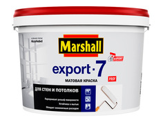 Краски для стен и потолков краска в/д MARSHALL Export-7 BW матовая белая 2,5л белая, арт.81-584-03