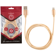 Кабели кабель USB 2.0-lightning ENERGY ET-01 1,0м золотой
