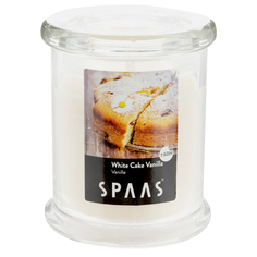 Свечи в стаканах, банках свеча в стакане SPAAS Премиум Ванильный пирог 9х11см 60ч/г ароматизированная