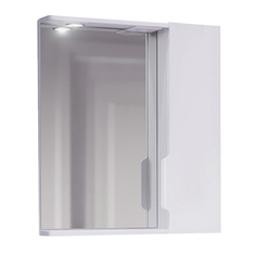 Шкафы навесные для ванной шкаф зеркальный JORNO Moduo Slim 60см с подсветкой белый