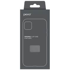 Чехол клип-кейс PERO силикон для Apple iPhone 13 mini прозрачный ПЕРО