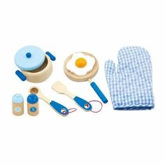 Набор"Готовим завтрак"в коробке кастрюля,сковородка с яйцом,лопатка,ложка,прихватка,специи VIGA 50115