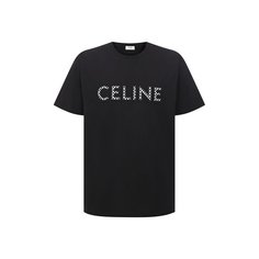 Хлопковая футболка Celine